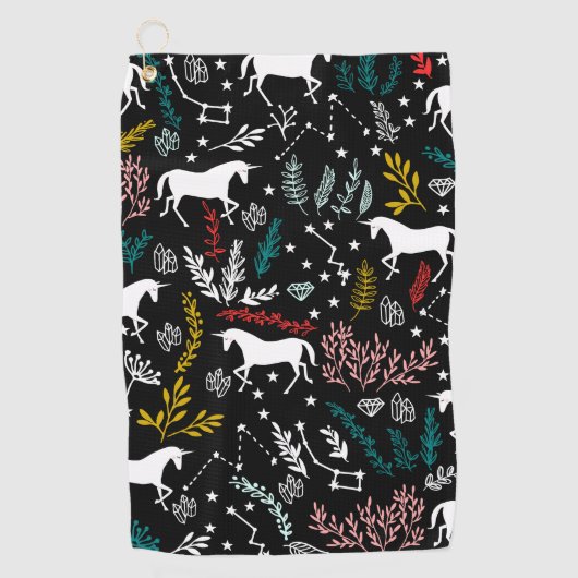 Unicorn Golf Towel Golfhanddoek (Voorkant)