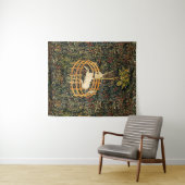 UNICORN GOTHIC FANTASY FLOWERS, FLORAL MOTIFS WANDKLEED (In Situ (horizontaal))