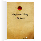 UNICORN GOTHIC FANTASY GREEN FLORAL Kerstmis (Binnen (Rechts))