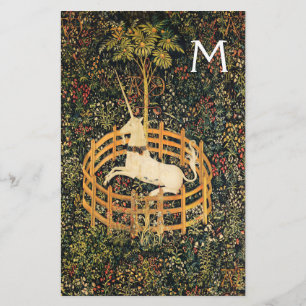 UNICORN ,GOTISCHE FANTASIE BLOEMEN, BLOEMENMONO BRIEFPAPIER