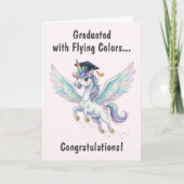 Unicorn Graduation Kaart (Voorkant)