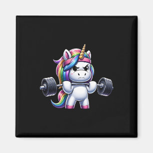 Unicorn Gym Deadlift Fitness Workout Gewichtheffen Magneet