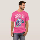 Unicorn Gym Workout Gewichtstraining T-shirt (Voorkant volledig)