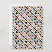 Unicorn Gymnastique Anniversaire Invitation (Dos)