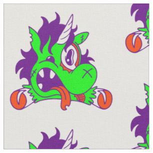 unicorn halloween dierlijke zombie crepy stof