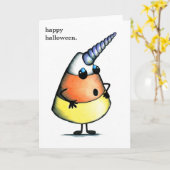 UniCorn Halloween Kaart (Gele Bloem)