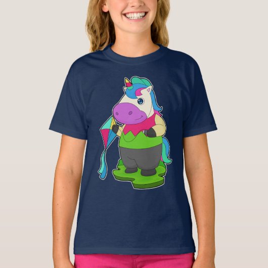 Unicorn Hang glijvlieger T-shirt (Voorkant)
