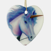 Unicorn Heart Keramisch Ornament (Rechts)