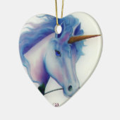 Unicorn Heart Keramisch Ornament (Links)