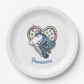 Unicorn Heart Paper Bord (Voorkant)