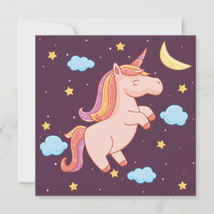 Unicorn Holiday Kaart