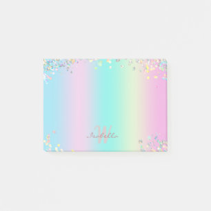 Unicorn holografische glitter post-it® notes