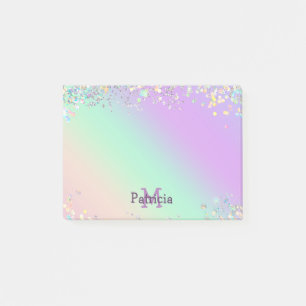 Unicorn holografische glitter post-it® notes