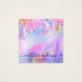 Unicorn Holographic Glitter Drip Ring Logo Display (Devant)