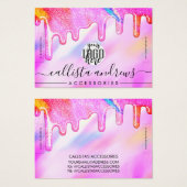 Unicorn Holographic Parties scintillant Drivers Lo (Devant & derrière)