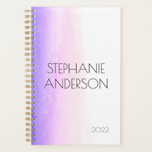 Unicorn Holographie Aquarelle Abstraite Planner