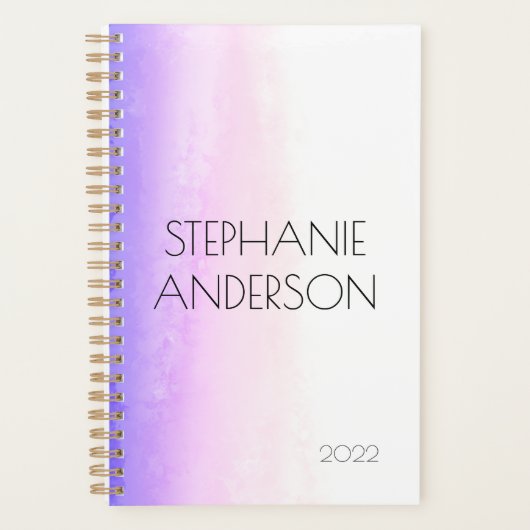 Unicorn Holographie Aquarelle Abstraite Planner (Devant)