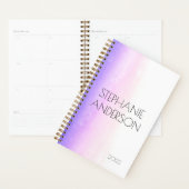 Unicorn Holographie Aquarelle Abstraite Planner (Devant avec enveloppe)