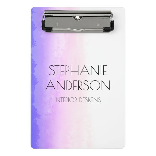 Unicorn Holography Waterverf Abstract Mini Klembord (Voorkant)