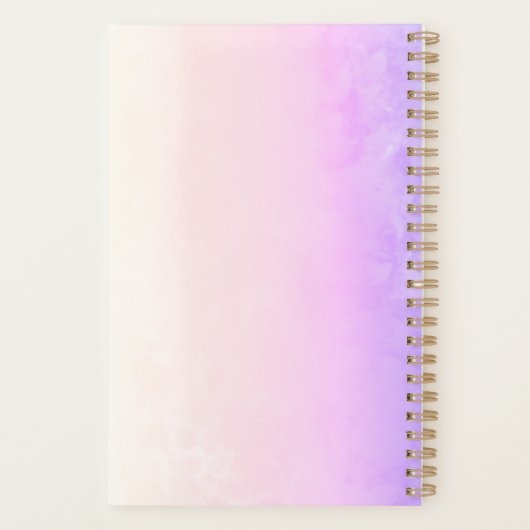 Unicorn Holography Waterverf Abstracte Planner (Achterkant)