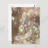 Unicorn Horn Aura Crystals Briefkaart (Voorkant / Achterkant)