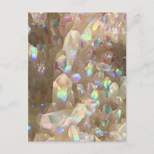 Unicorn Horn Aura Crystals Briefkaart (Voorkant)