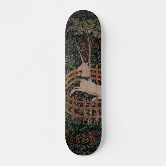 Unicorn Hunt Medieval Art - Unicorn Rests in Garde Skateboard (Voorkant)