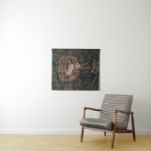 Unicorn Hunt Medieval Art - Unicorn Rests in Garde Wandkleed (In Situ (horizontaal))