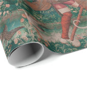 Unicorn Hunt Medieval Art - Unicorn verdedigt Hims Cadeaupapier (Rol Hoek)