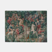 Unicorn Hunt Medieval Art - Unicorn wordt aangeval Deurmat (Voorkant)