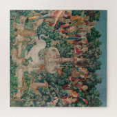 Unicorn Hunt Medieval Art - Unicorn wordt gevonden Legpuzzel (Horizontaal)