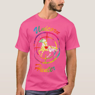 Unicorn Hunter Boys Rainbow Horse Humor Hate Unico T-shirt