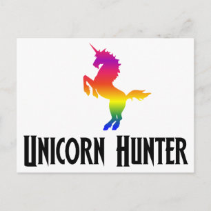 Unicorn Hunter (regenboog) Briefkaart