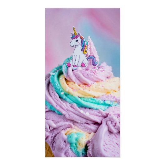 Unicorn Ice Cream Perfect Poster (Voorkant)