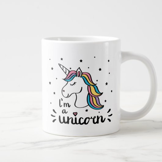 Unicorn | Ik ben een Unicorn Extra Grote Beker (Rechts)