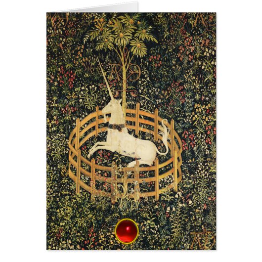 UNICORN IMAGINAIRE GOTHIQUE VERT FLORAL Noël (Devant)