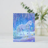 Unicorn in de Bossen Briefkaart (Staand voorkant)