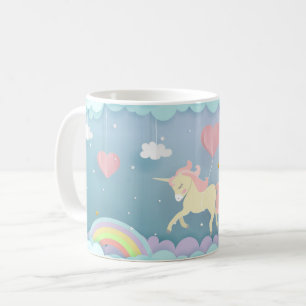 Unicorn in de hemel koffiemok