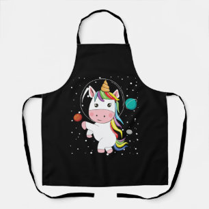 Unicorn in de ruimte schort