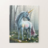 Unicorn In Forest Legpuzzel (Verticaal)