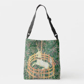 Unicorn in gevangenschap crossbody tas (Achterkant)