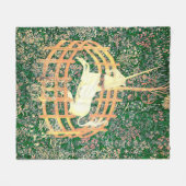 Unicorn in gevangenschap fleece deken (Voorkant (Horizontaal))