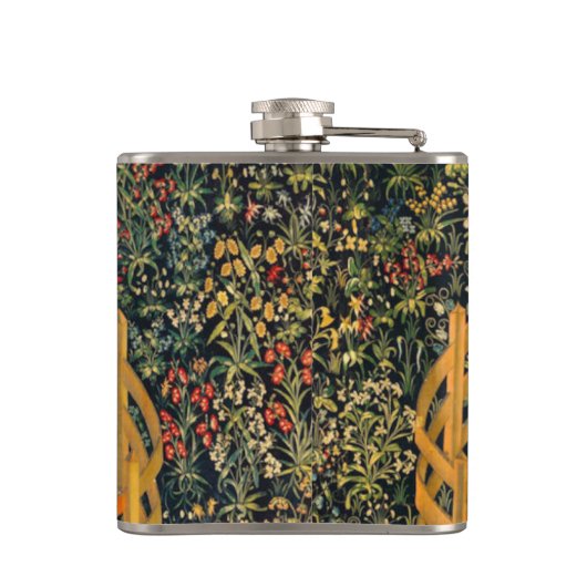 Unicorn in gevangenschap heupfles (Achterkant)