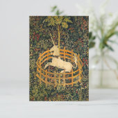 Unicorn in gevangenschap informatiekaartje (Staand voorkant)