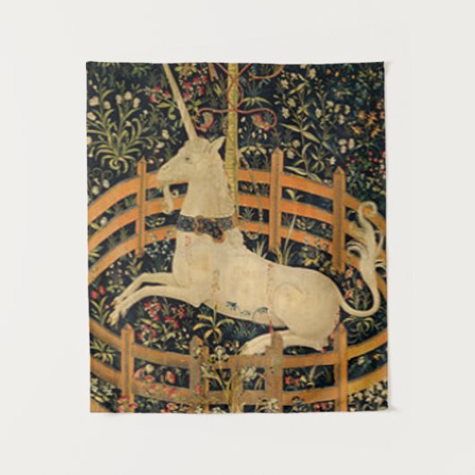 Unicorn in gevangenschap origineel wandkleed (Voorkant)