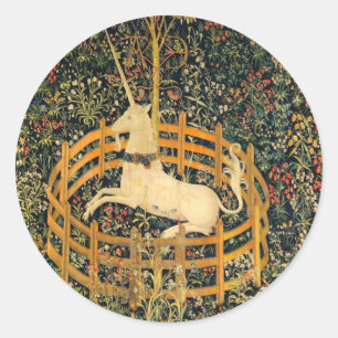 Unicorn in gevangenschap ronde sticker