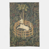 Unicorn in gevangenschap theedoek (Verticaal)