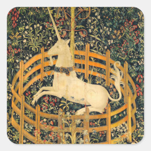 Unicorn in gevangenschap vierkante sticker