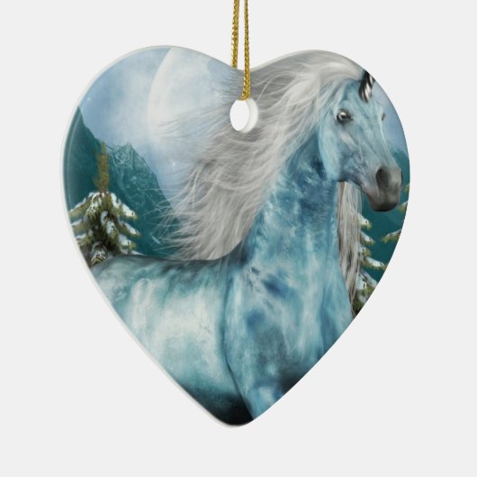 Unicorn in Moonlight Ornament (Rechts)