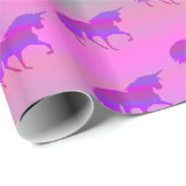 Unicorn in Rainbow Cloud Cadeaupapier (Rol Hoek)